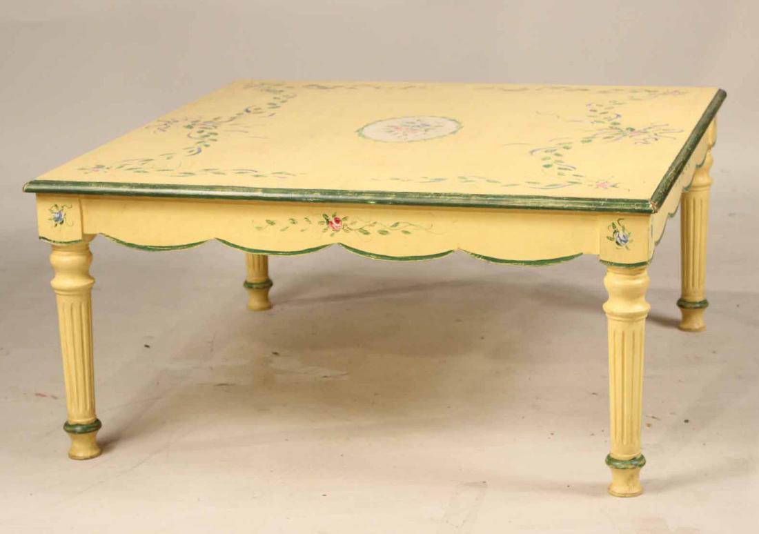 Yellow Painted Low Table (1 of 5)