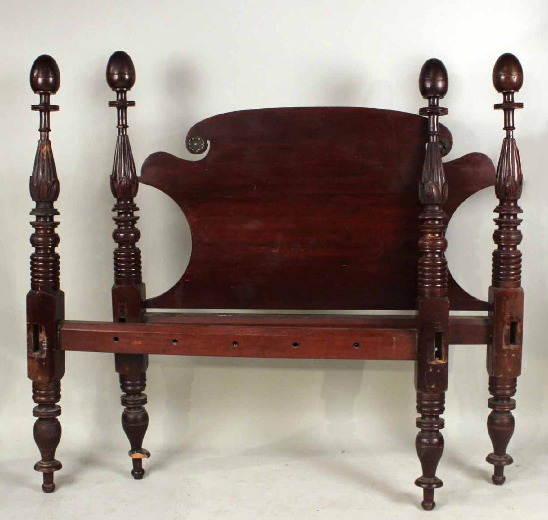 Classical Carved Mahogany Bedstead (1 of 7)