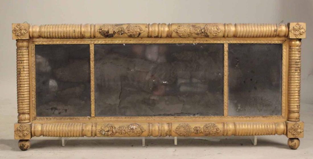 Empire Giltwood Overmantle Mirror (1 of 5)