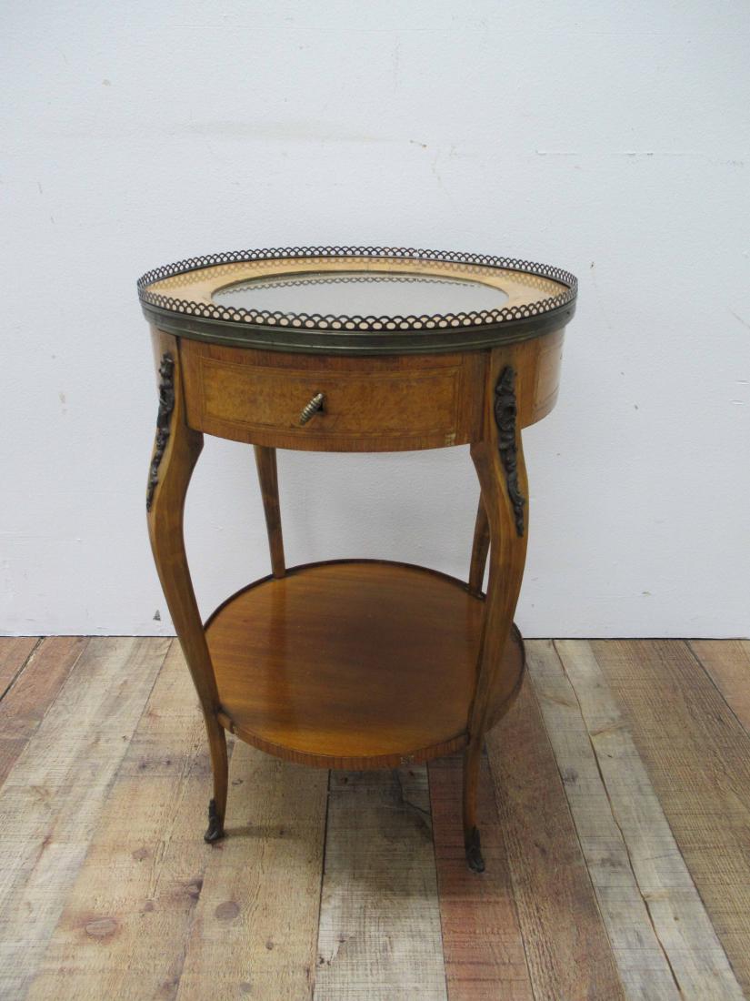 Louis XVI style vitrine table (1 of 5)