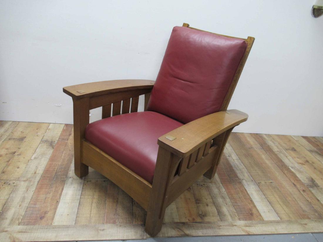 Arts and Crafts Oak "Morris" Chair (1 of 8)
