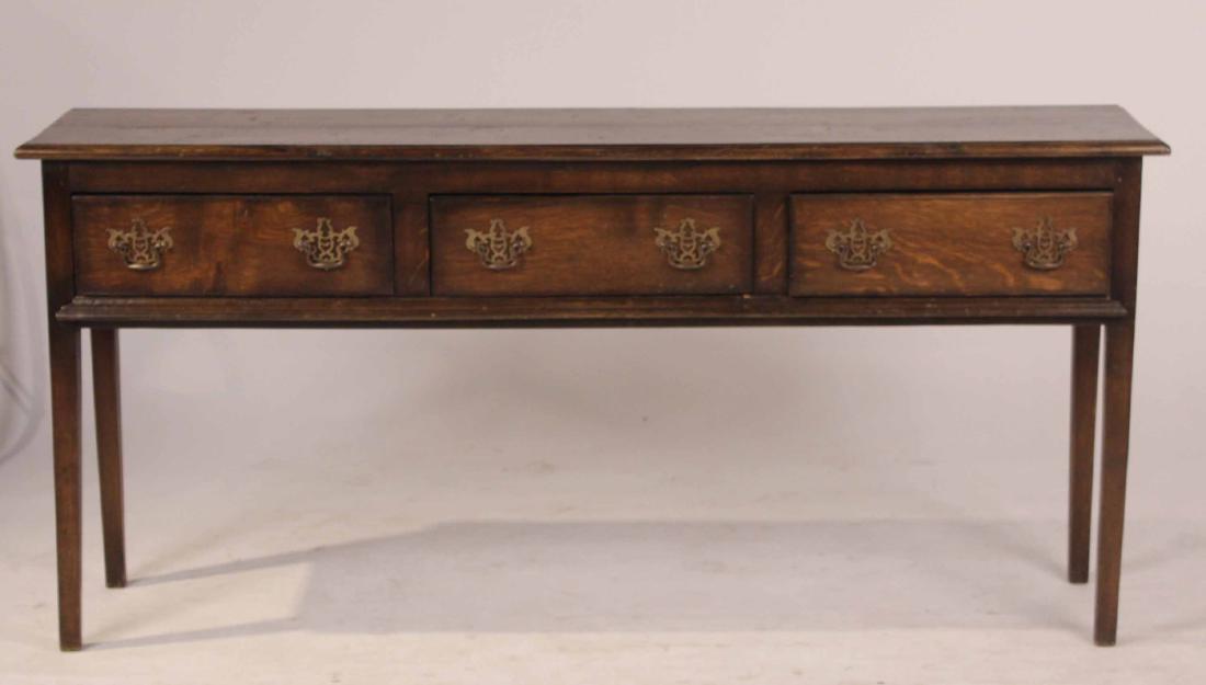 Georgian Style Figured Oak Welsh Dresser (1 of 5)