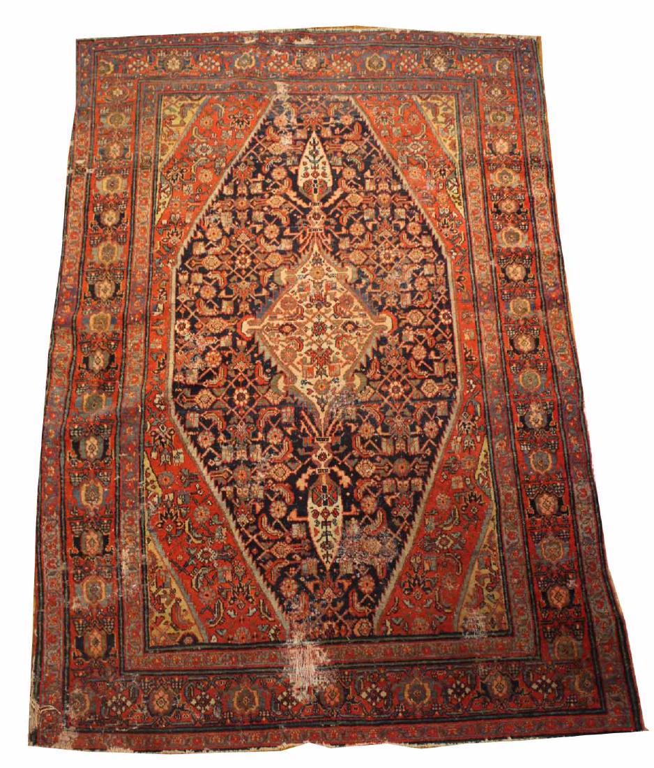 Red Caucasian Rug with Center Diamond (1 of 5)