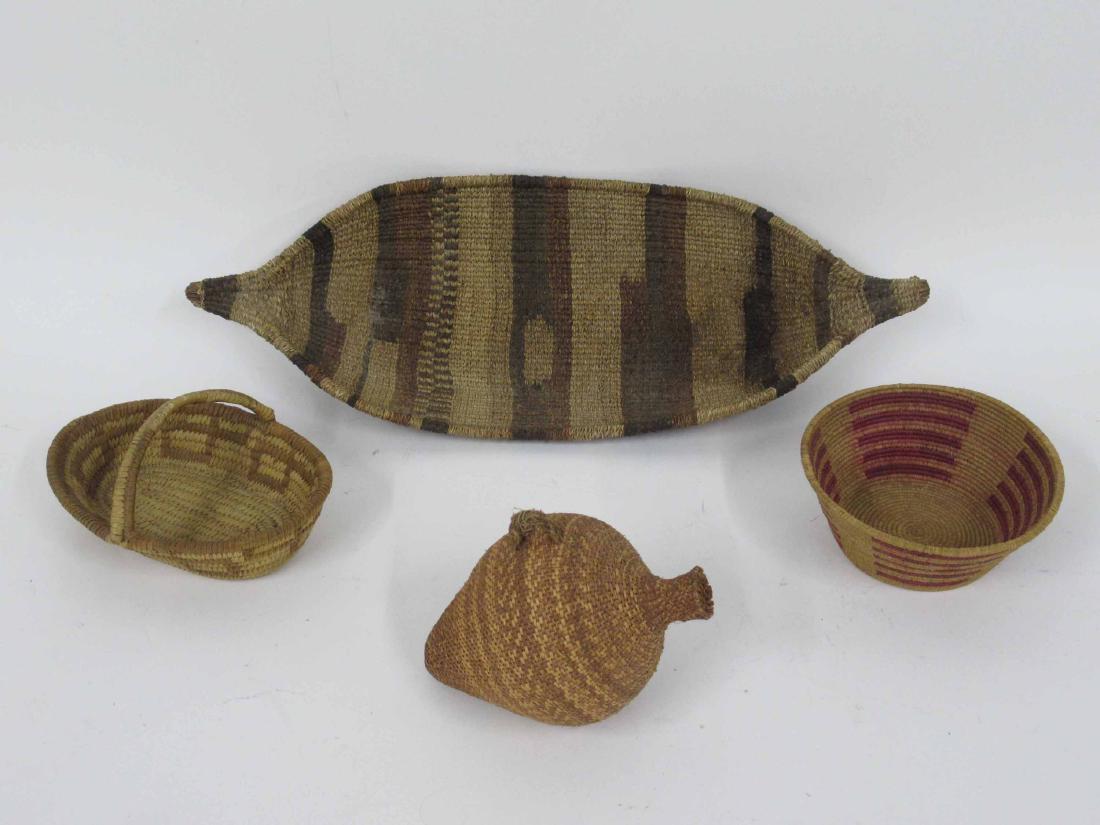 Four Native American woven baskets (1 of 5)