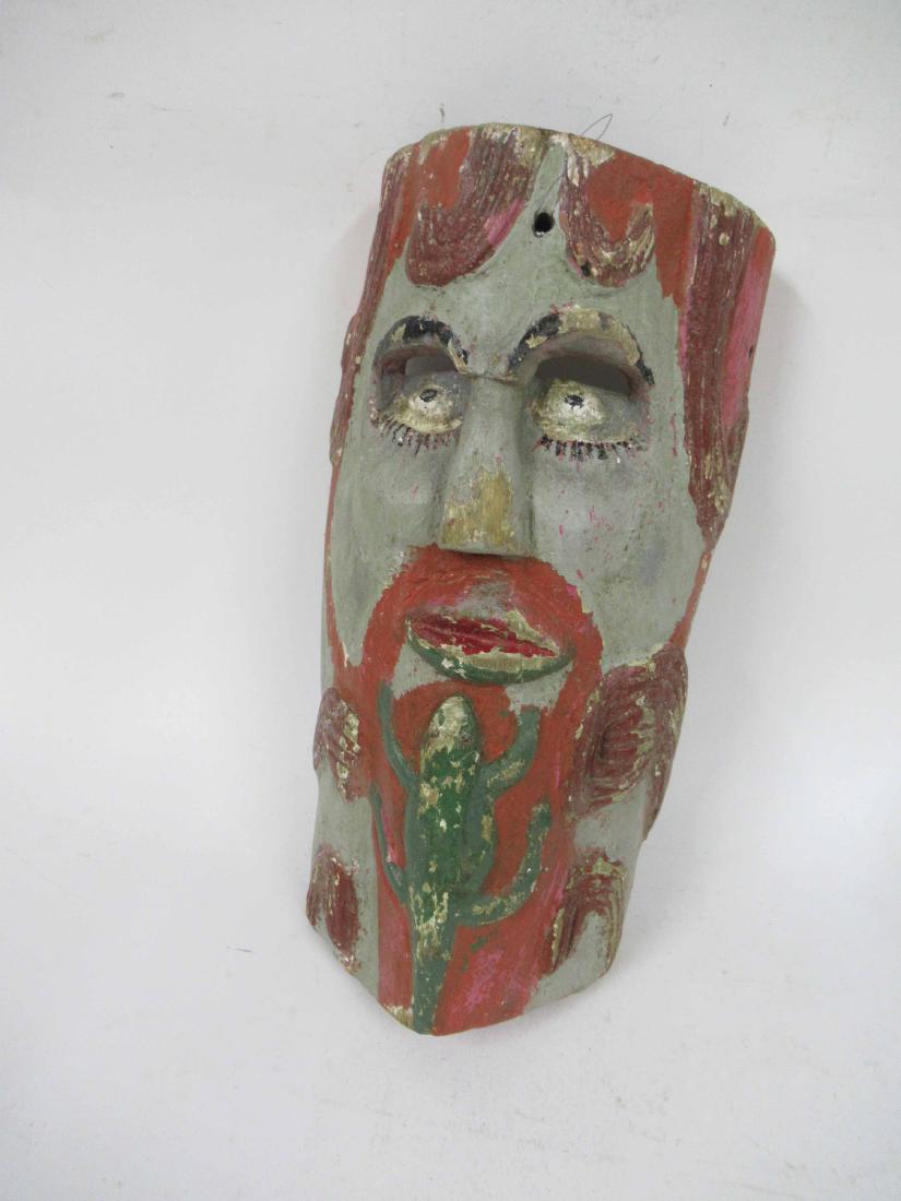 Carved wooden South Western mask (1 of 4)