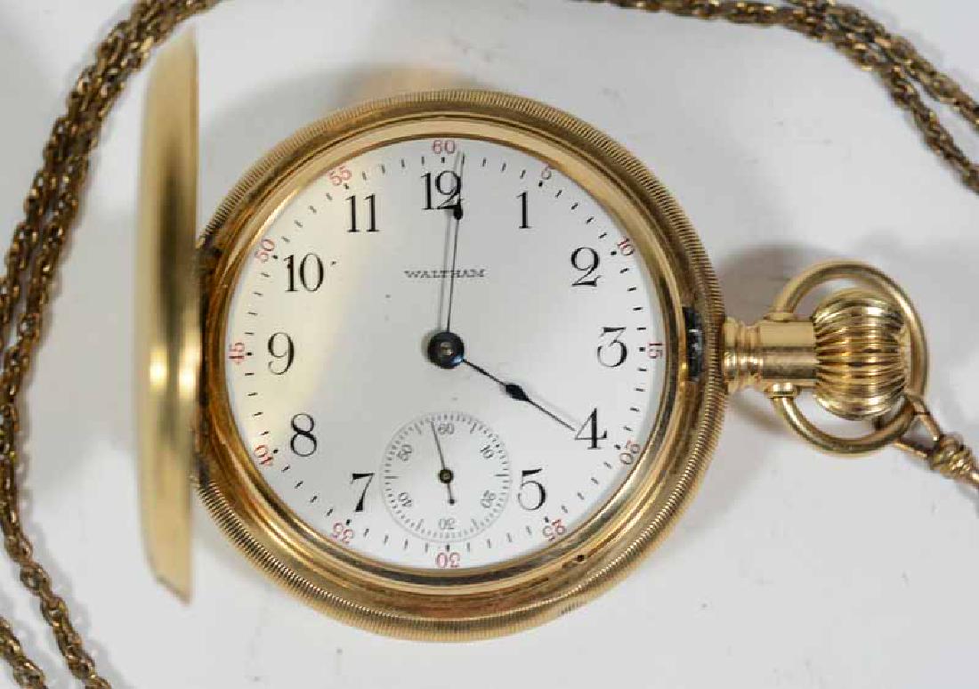 Waltham 14k Yellow Gold Hunter Case (1 of 4)