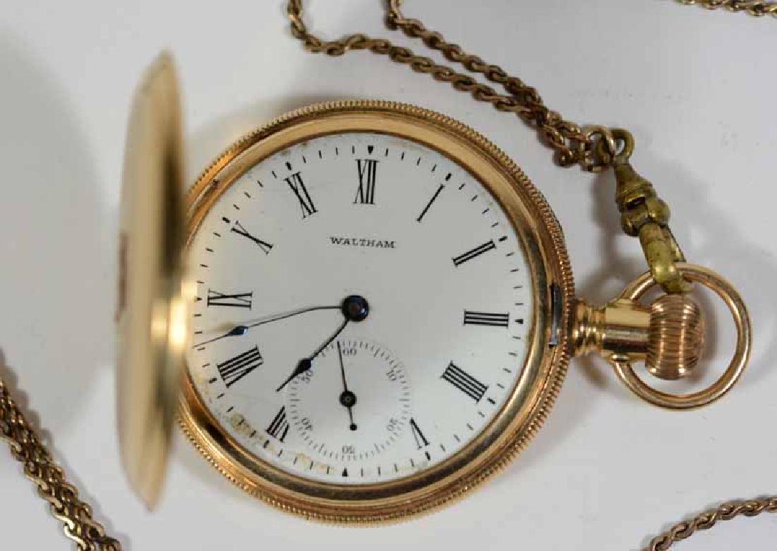 Waltham Yellow Gold Hunter Case (1 of 4)