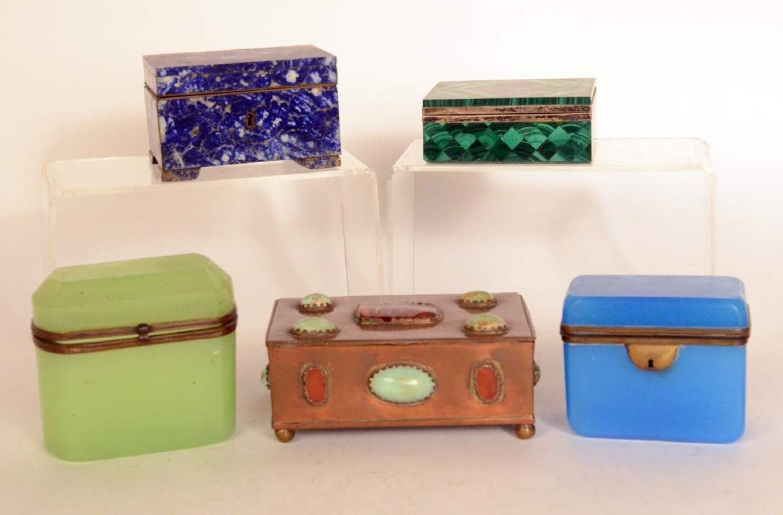 Four Hardstone Boxes (1 of 10)