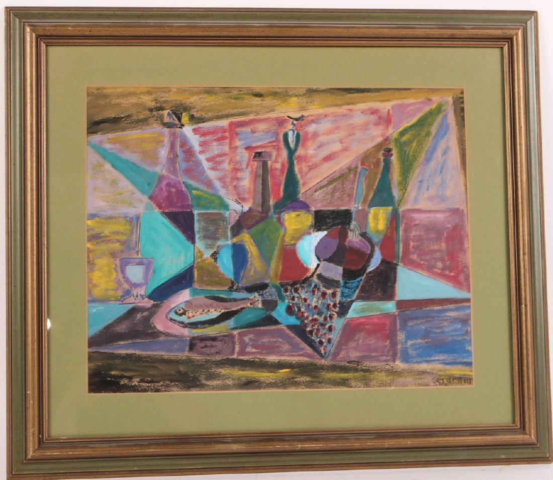 Pastel on Paper, Still Life, Helen Gerardia: American (1903-1988) Signed l.r. 11 1/2"h x 14 1/2"w