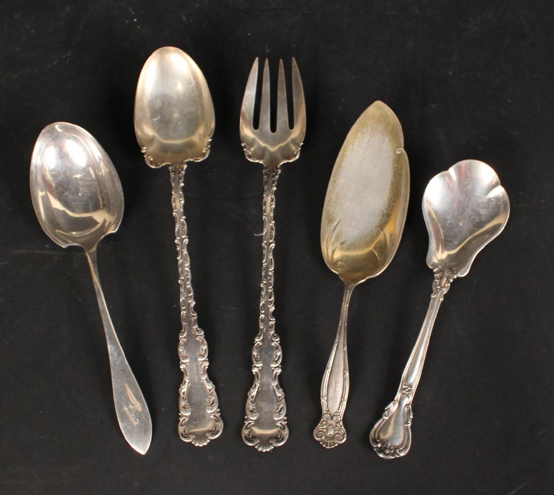 Group of Sterling Silver Flatware Serving (1 of 9)