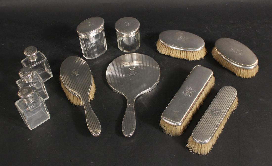 Three Tiffany Sterling Dresser Brushes (1 of 6)