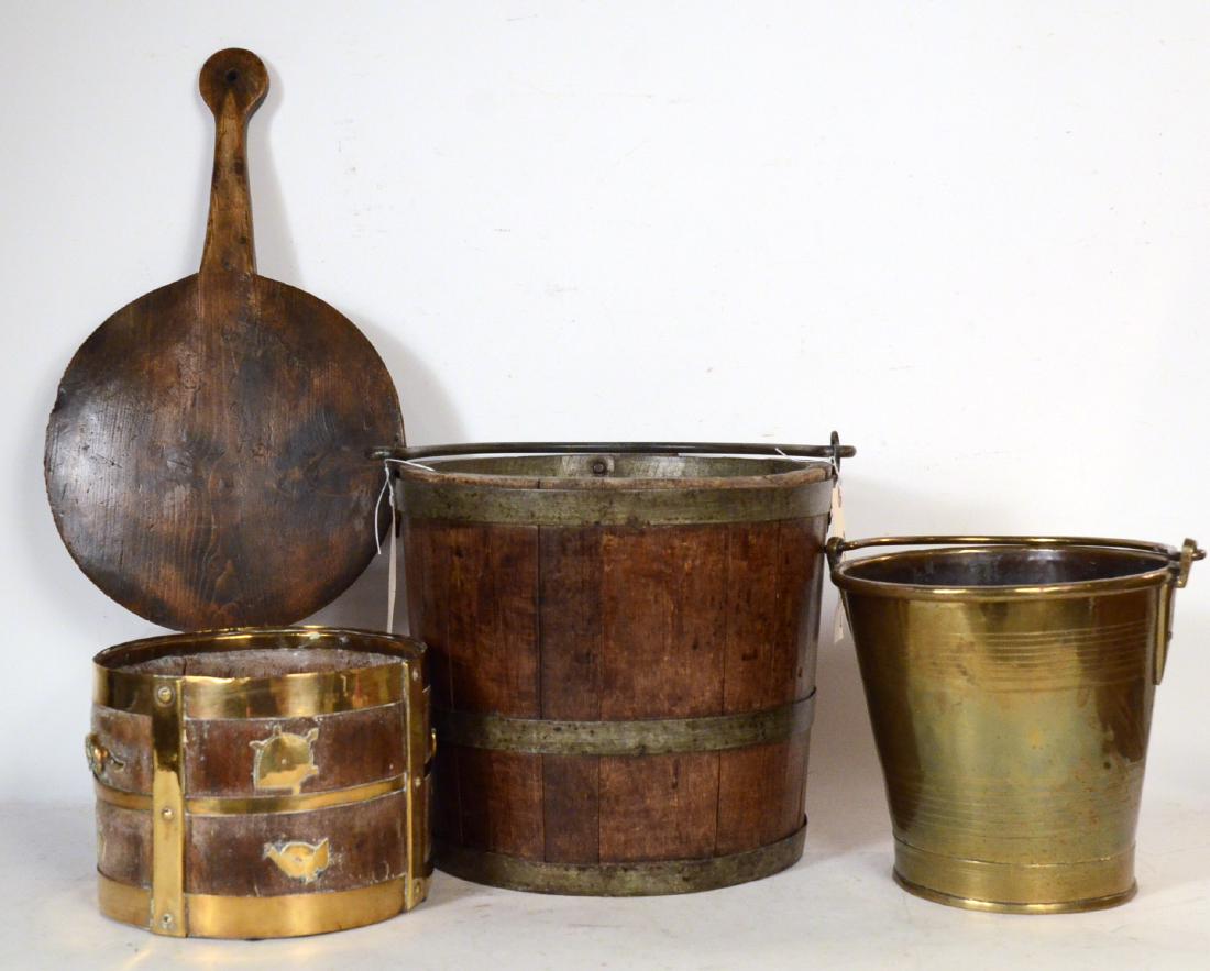 Brass Mounted Wooden Bucket (1 of 12)