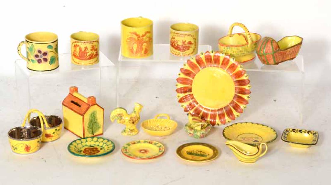 Group of Canaryware Table Articles (1 of 7)