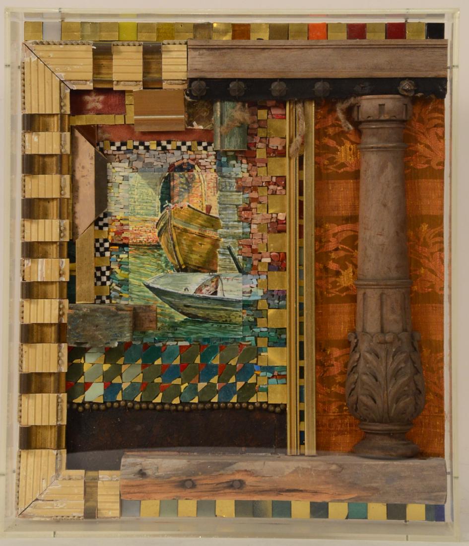 Mixed Media on Wood & Paper Diorama, Fred Nall (1 of 7)