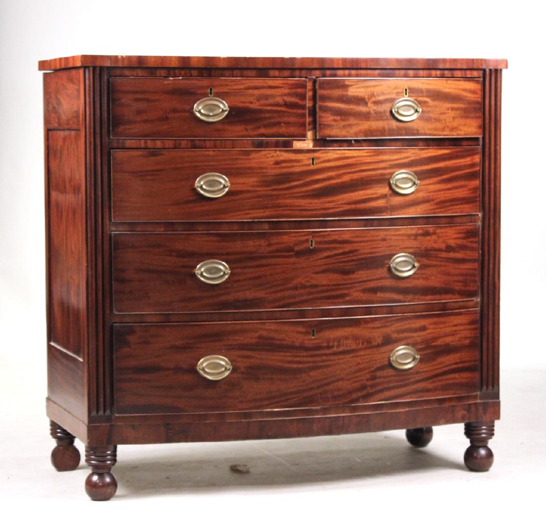 Federal Bowfront Chest of Drawers (1 of 3)