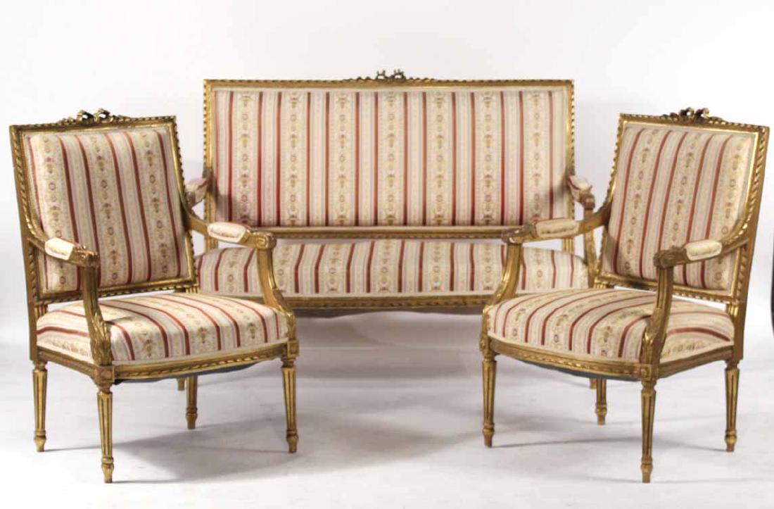 Suite of Louis XVI Style Seating Furniture (1 of 10)