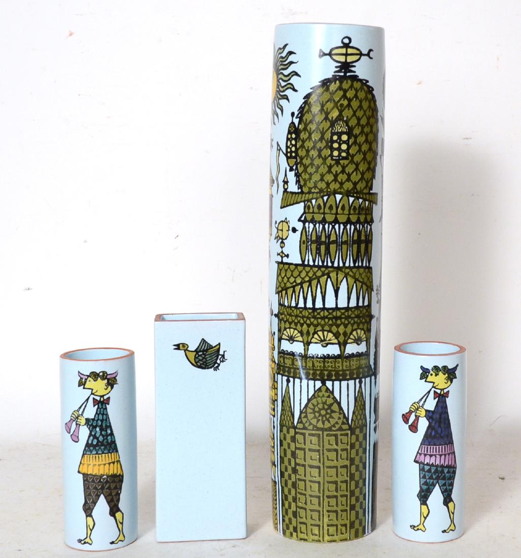 Four Stig Lindberg Ceramic Vases (1 of 5)
