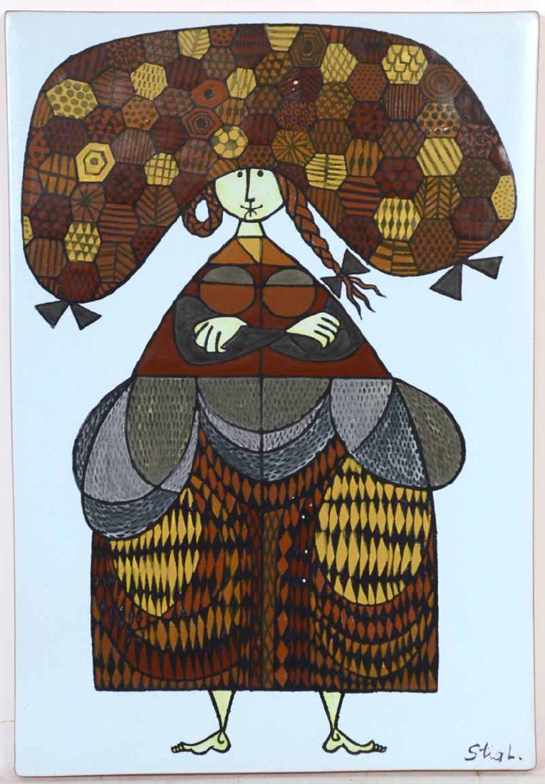 Stig Lindberg Ceramic Wall Plaque (1 of 5)