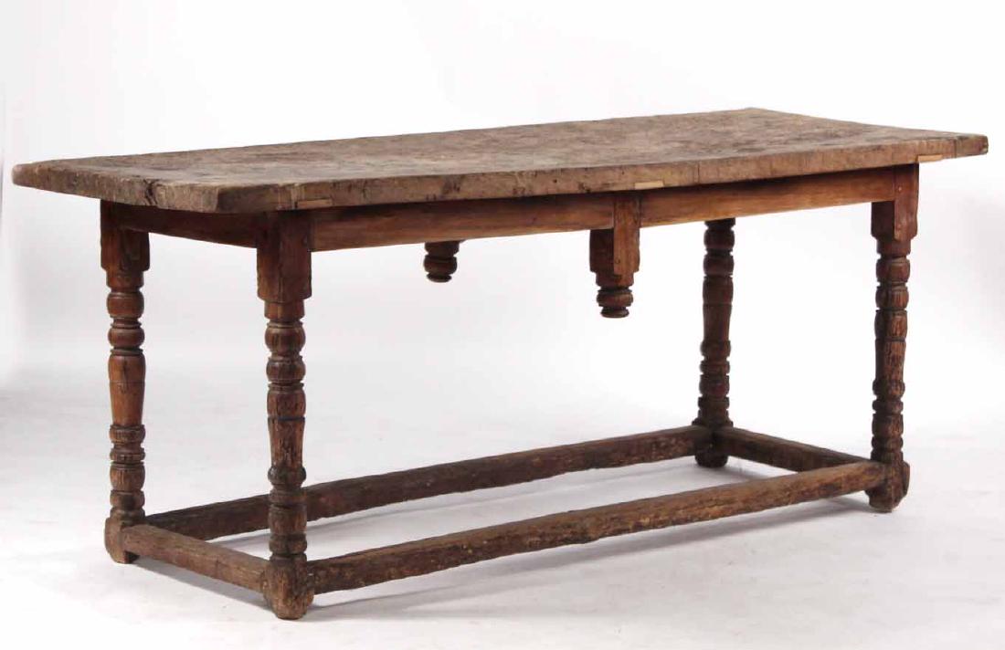 Jacobean Style Oak Dining Table (1 of 7)