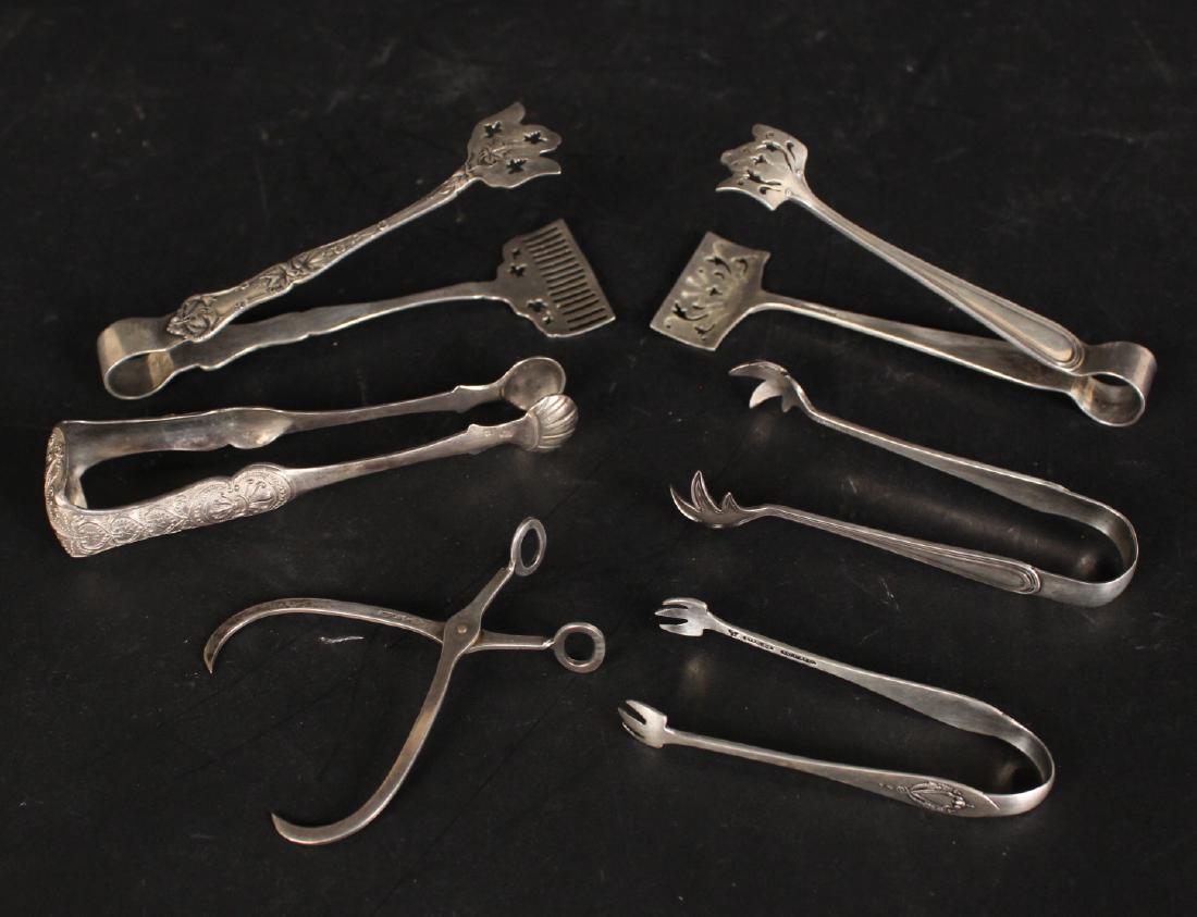 Group of Sterling Silver Tongs (1 of 5)