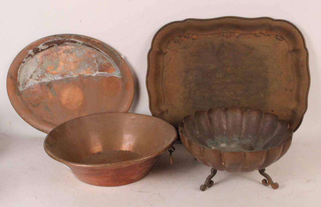 Four Copper Table Articles (1 of 3)