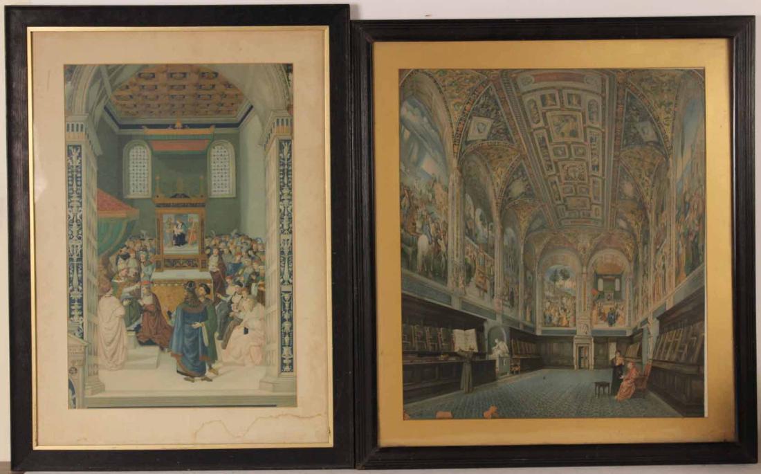 Two Religious Color Prints (1 of 6)