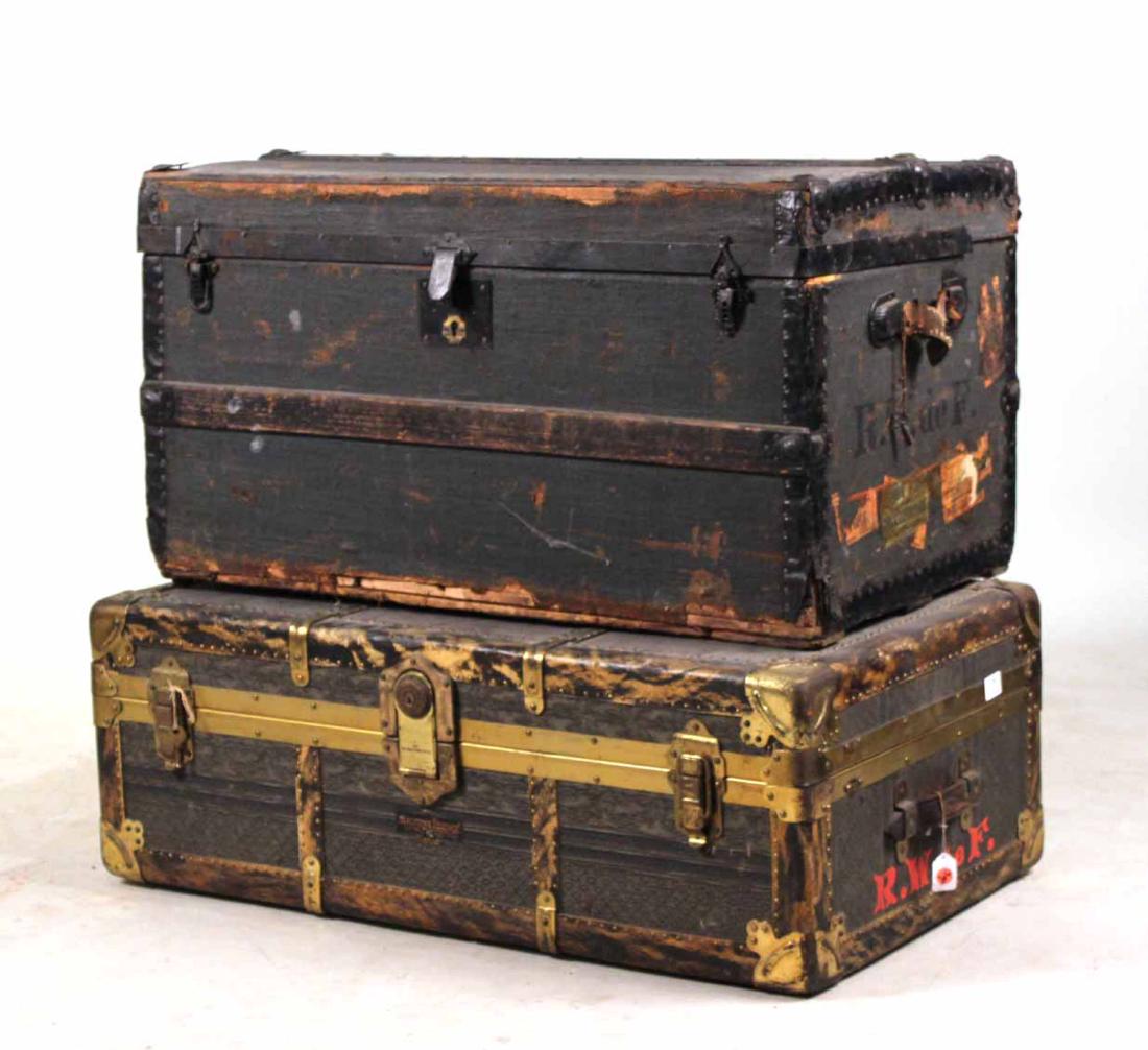 A Metal-Mounted Steamer Trunk (1 of 4)