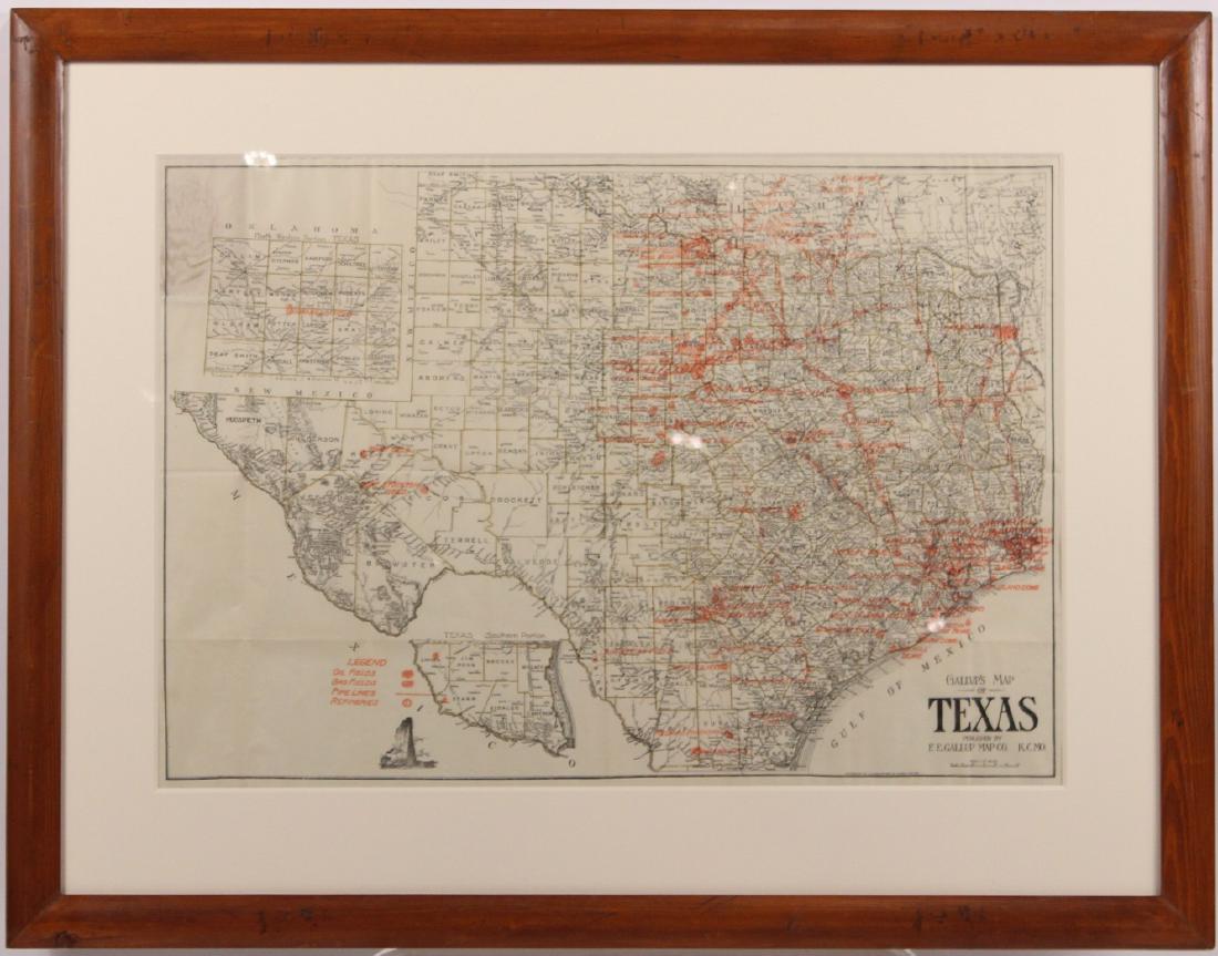 Map of Texas Oil Drilling Sites (1 of 4)