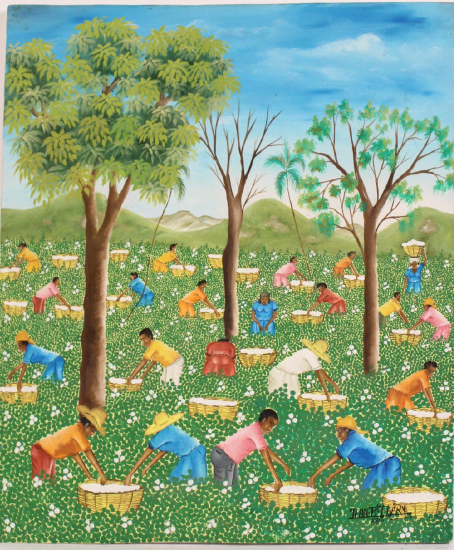 Oil on Canvas, Haitian Landscape, Jean B. Chery (1 of 4)