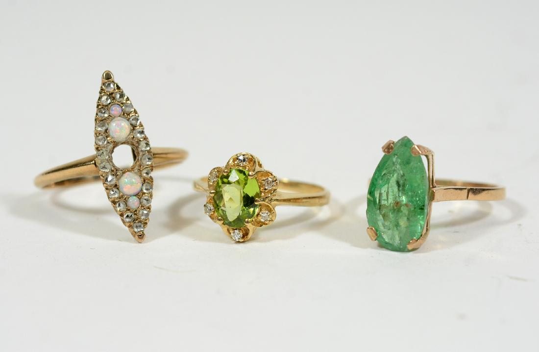 Three Small Yellow Gold Rings (1 of 5)