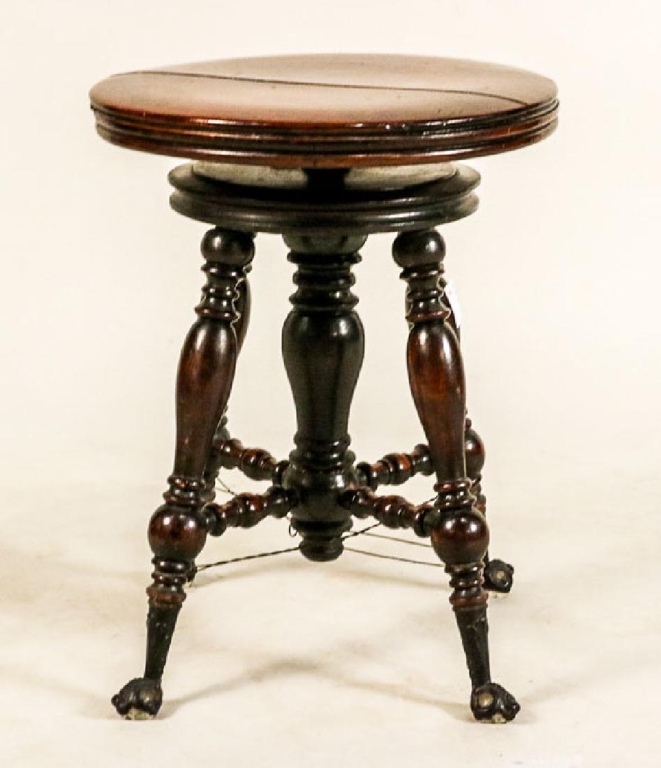 Victorian Adjustable Piano Stool (1 of 4)