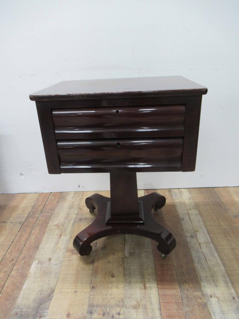 Empire Mahogany Two Drawer Sewing Stand (1 of 7)