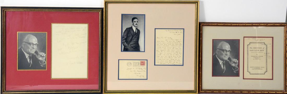 Eugene O'Neil & Thornton Wilder Autographs (1 of 15)
