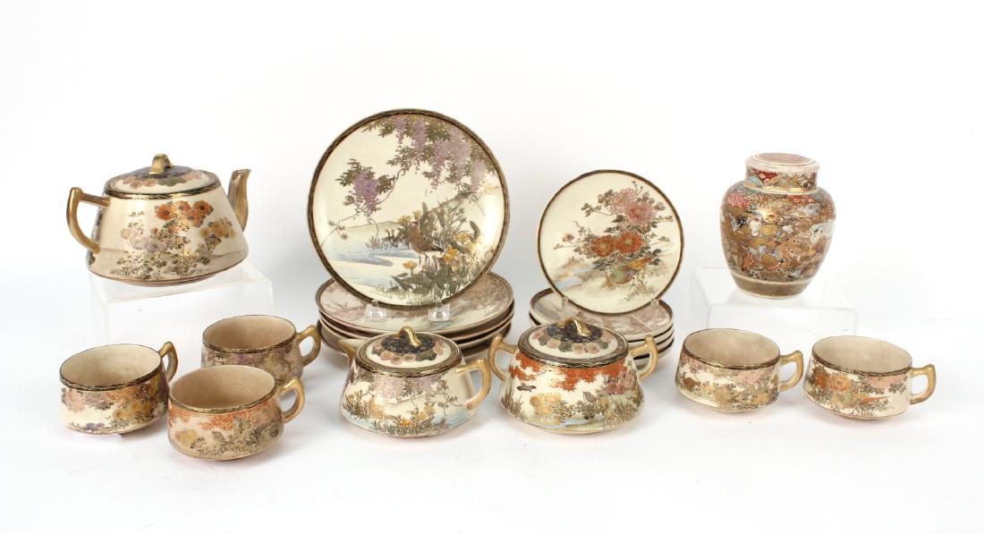 Japanese Satsuma Porcelain Tea Service (1 of 4)