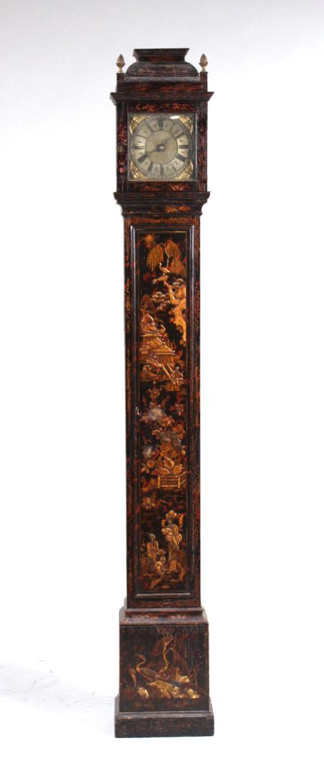 Georgian Japanned Grandmother Clock (1 of 8)