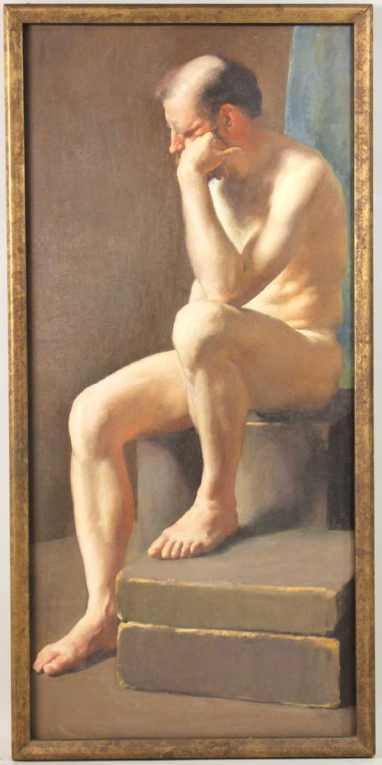 Oil on Canvas, Study of a Male Model (1 of 6)