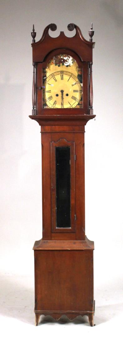 Federal Figured Maple Tall Case Clock (1 of 6)
