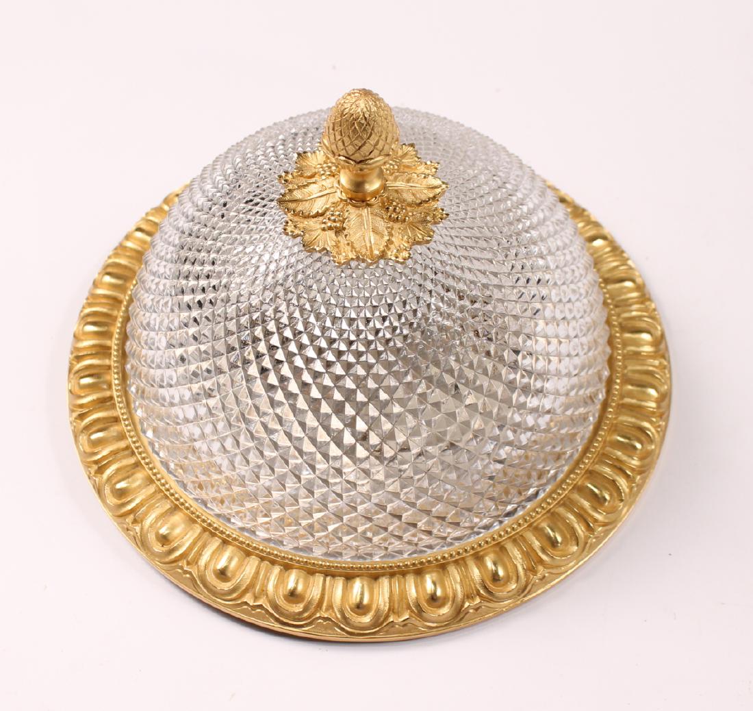 Sherle Wagner Bronze and Glass Ceiling Fixture (1 of 5)