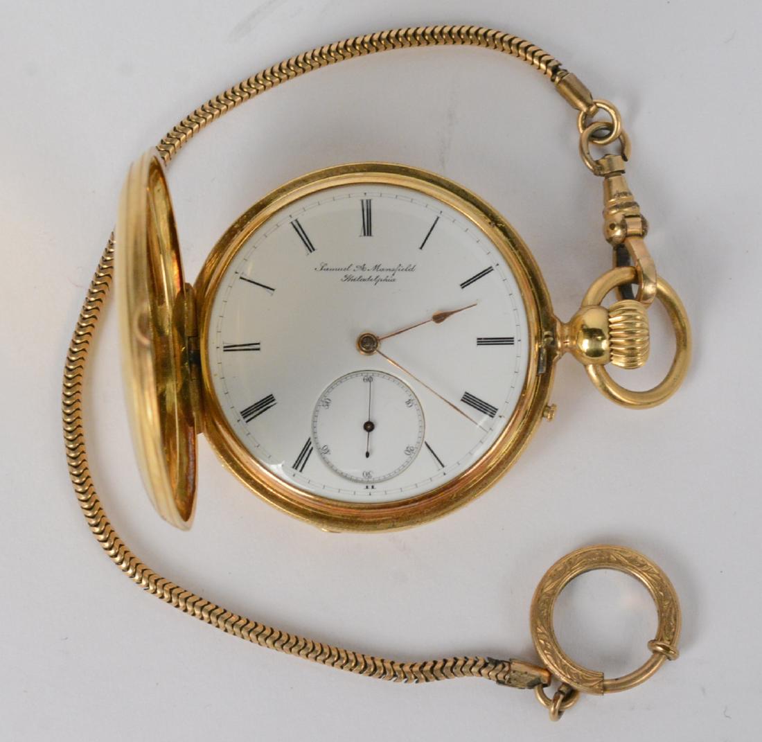 18K Yellow Gold Hunter Case Watch (1 of 17)