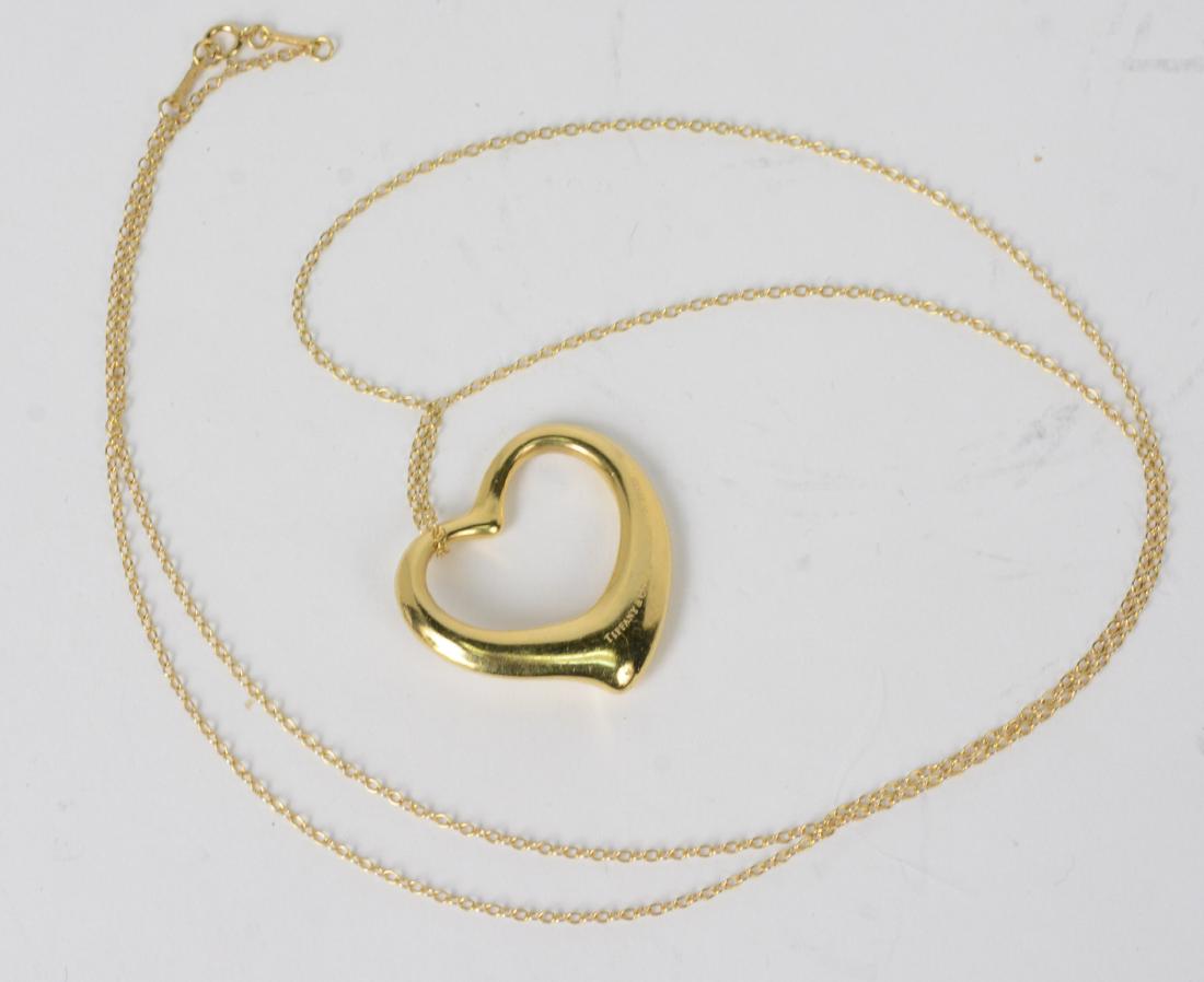 Elsa Peretti Tiffany & Co 18K Heart Pendant (1 of 5)