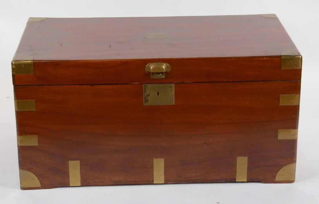 Brass Bound Mahogany Blanket Chest (1 of 15)