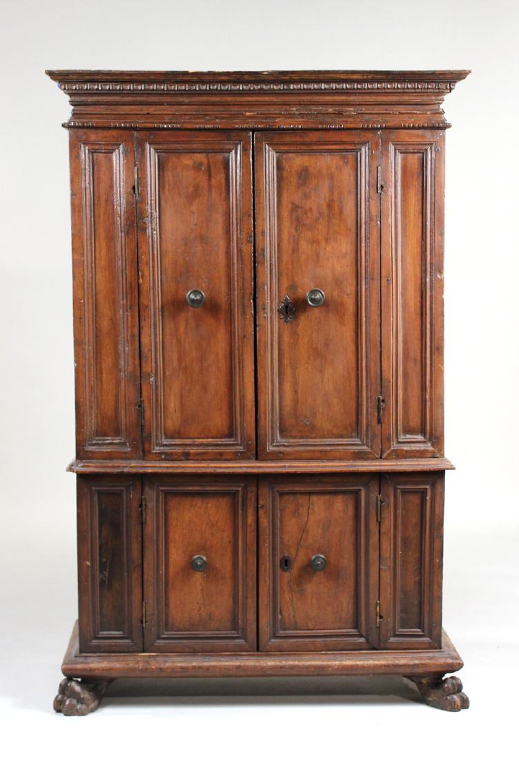 Italian Baroque Walnut Cabinet (1 of 6)