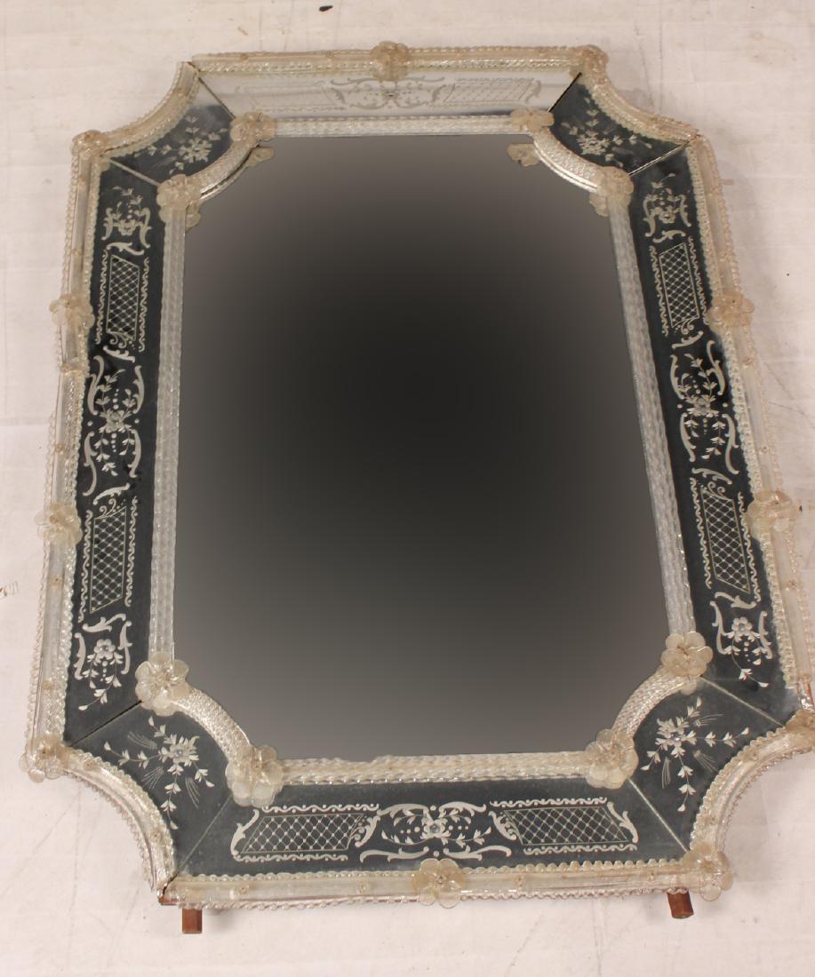 Venetian Style Etched Glass Mirror (1 of 6)