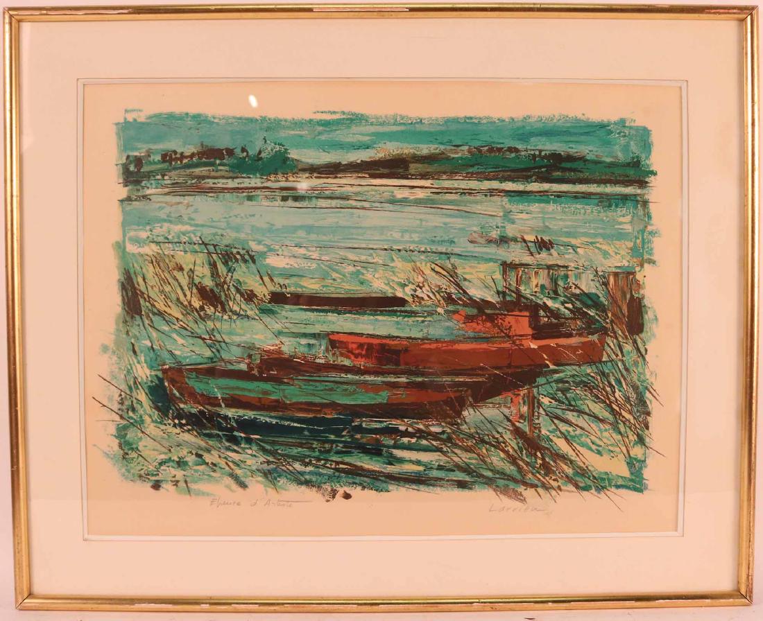 Pencil Signed Print, Gaston Larrieu (1 of 5)