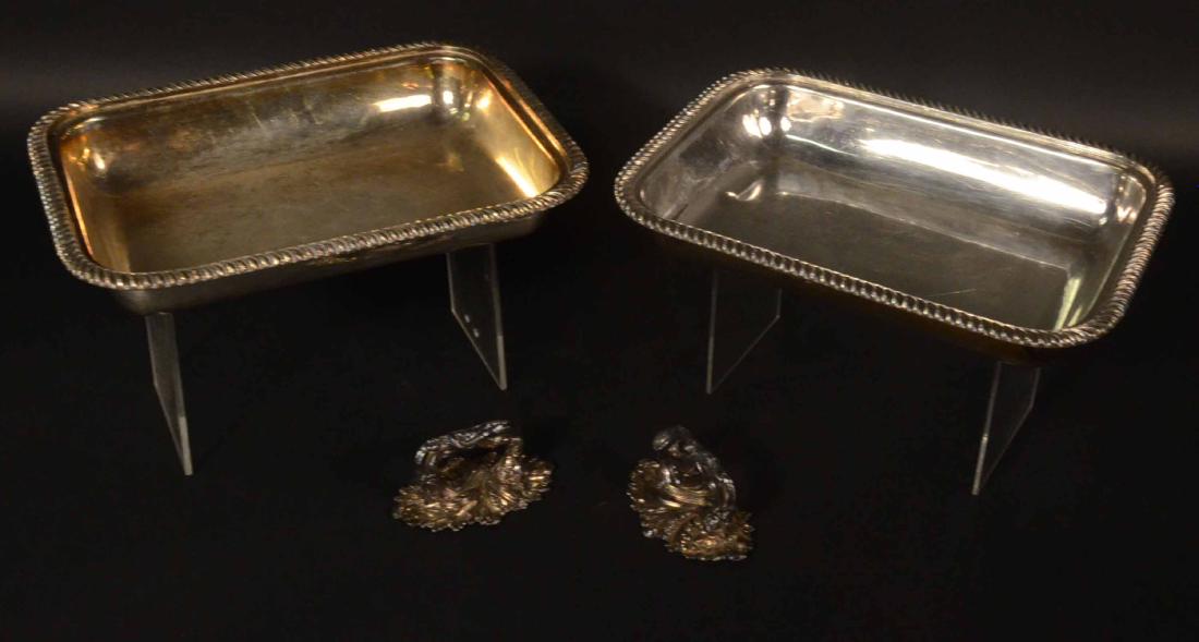 Two Silver Plated Gadrooned Vegetable Dishes (1 of 5)