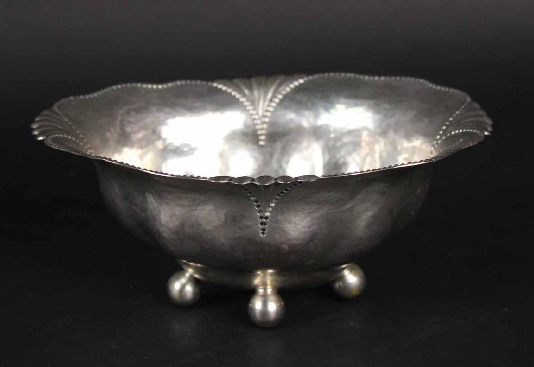 German 800 Silver Shaped Oval Footed Bowl (1 of 5)