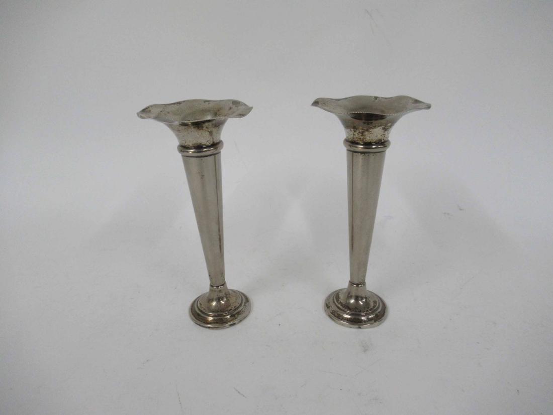 Pair of Austrian Silver Plated Vases (1 of 6)