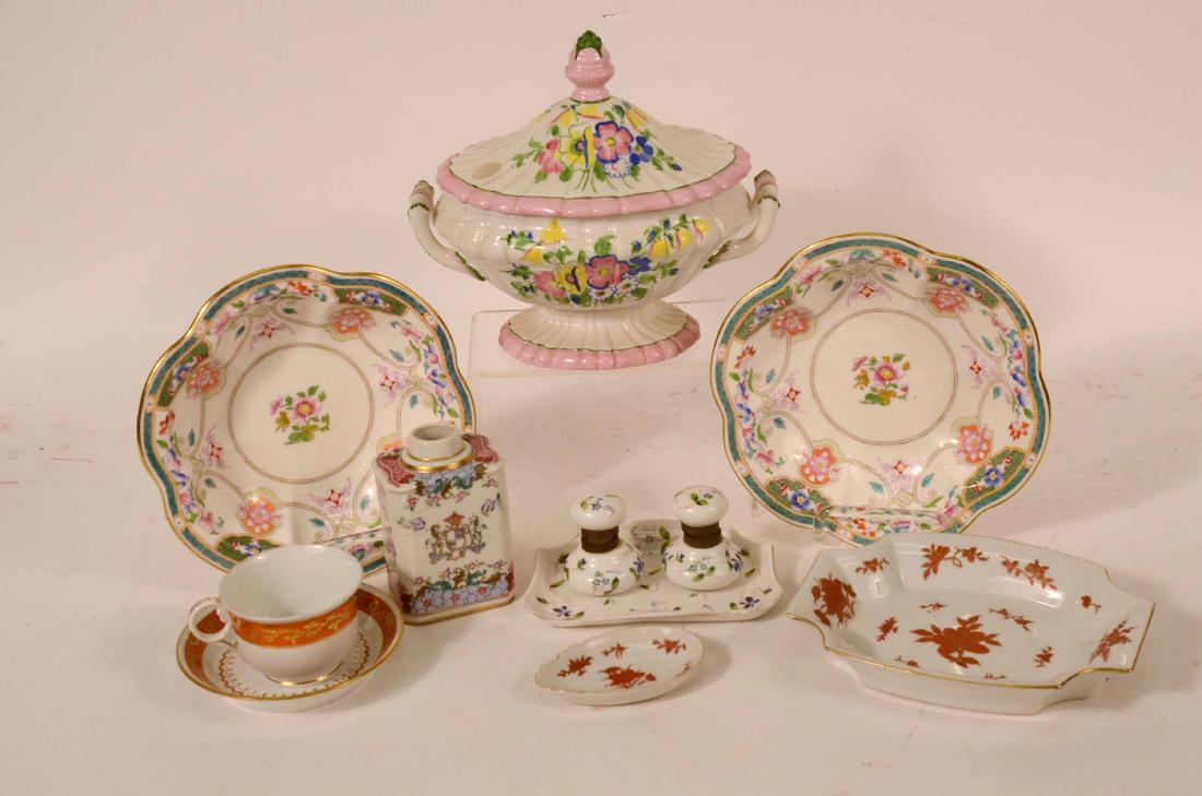 Two Minton Porcelain Floral Decorated Bowls (1 of 14)