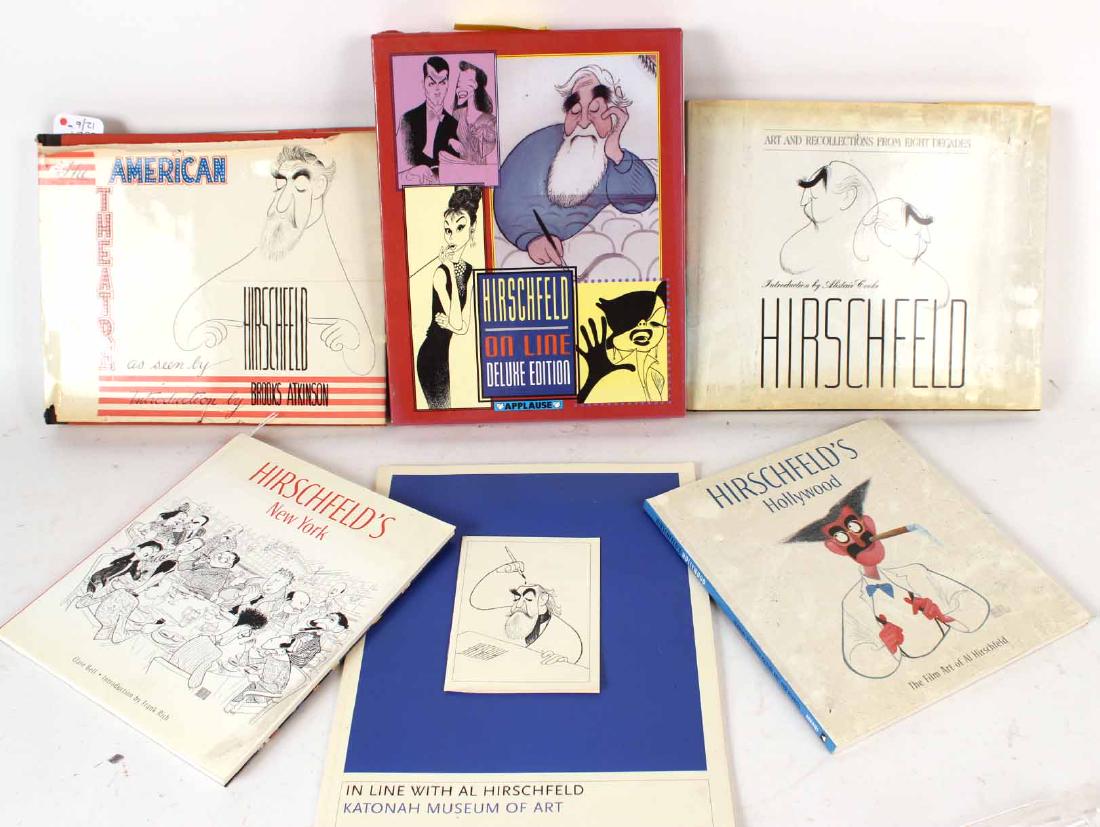 Six Books about Al Hirschfeld, Two Signed (1 of 12)