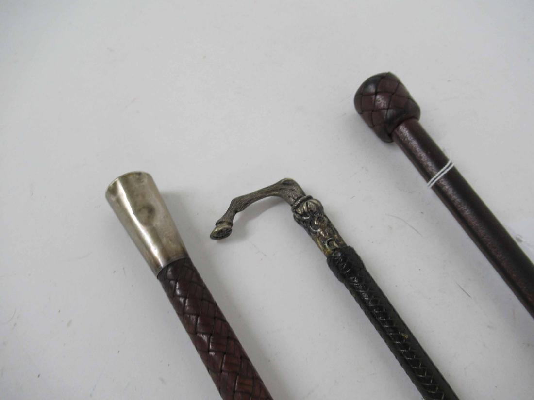Silver Leg and Hoof Handle Riding Crop (1 of 6)